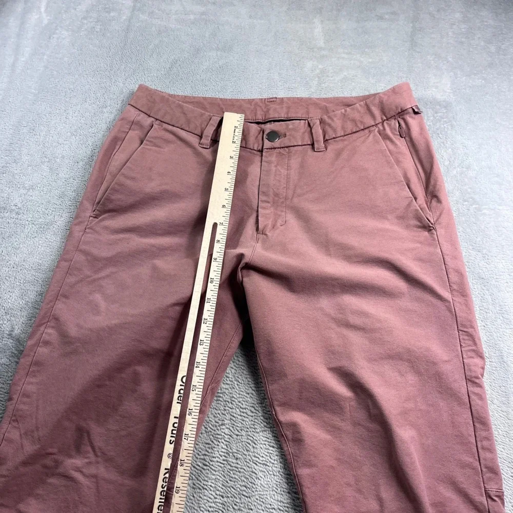 Lululemon Commission Pant Slim 31 Mens Dusty Rose Mauve Chino Trousers LM5ACNS